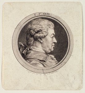カールフリードリヒアベル（1723-87）は、オーギュスタンデサントーバン（1736-1807）1781によって彫刻されました 作： Charles Nicolas II Cochin